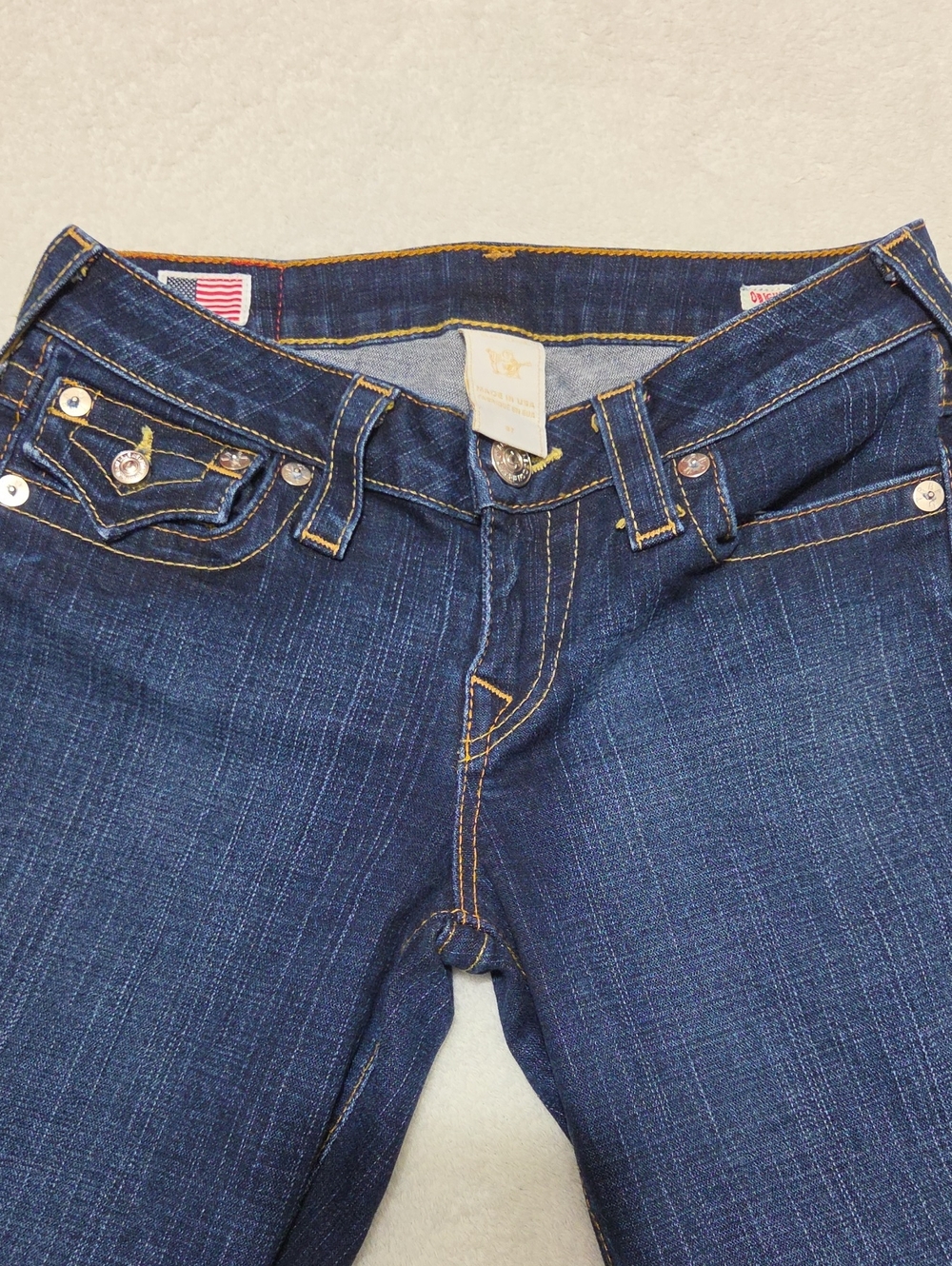 True Religion Vintage Women's Dark Bootcut Denim Jeans